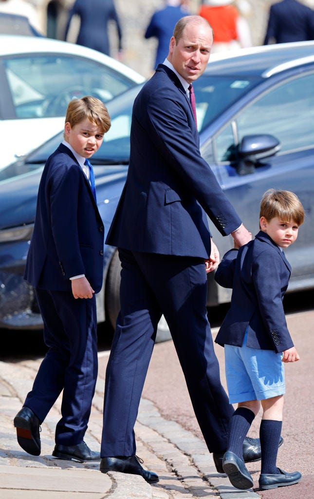 the british royal family attend easter mattins service