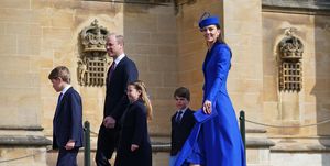 de britse royals tijdens de jaarlijske paasdienst 2023