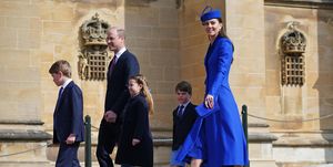 de britse royals tijdens de jaarlijske paasdienst 2023