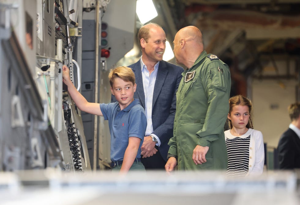 the prince and princess of wales visit the air tattoo