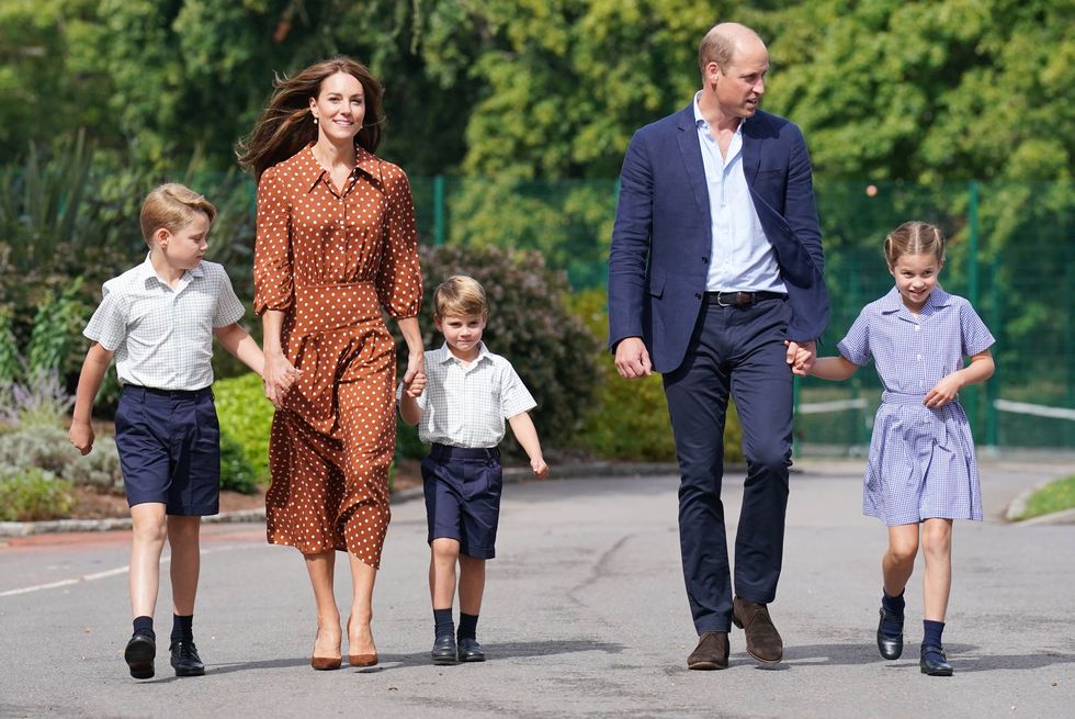 prince george, princess charlotte and prince louis start lambrook school