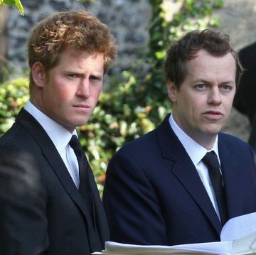 prince harry attends memorial service for godfather gerald ward