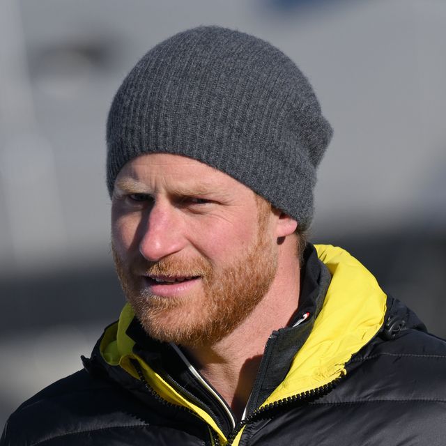 prince harry wears a wooly hat at an invictus games event