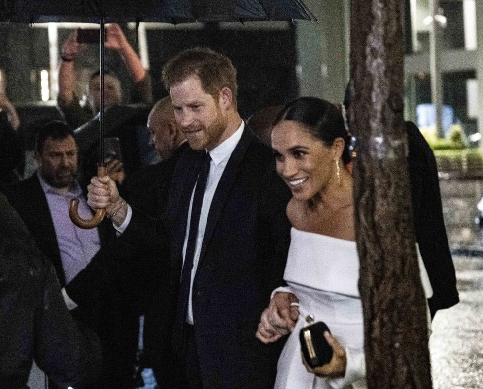 prince harry duke of sussex and his wife meghan markle in new york