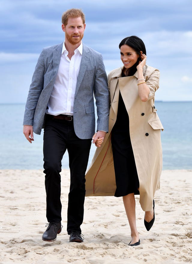 Harry de Inglaterra Meghan Markle, con incipiente barriguita, Visita Australia - día  3