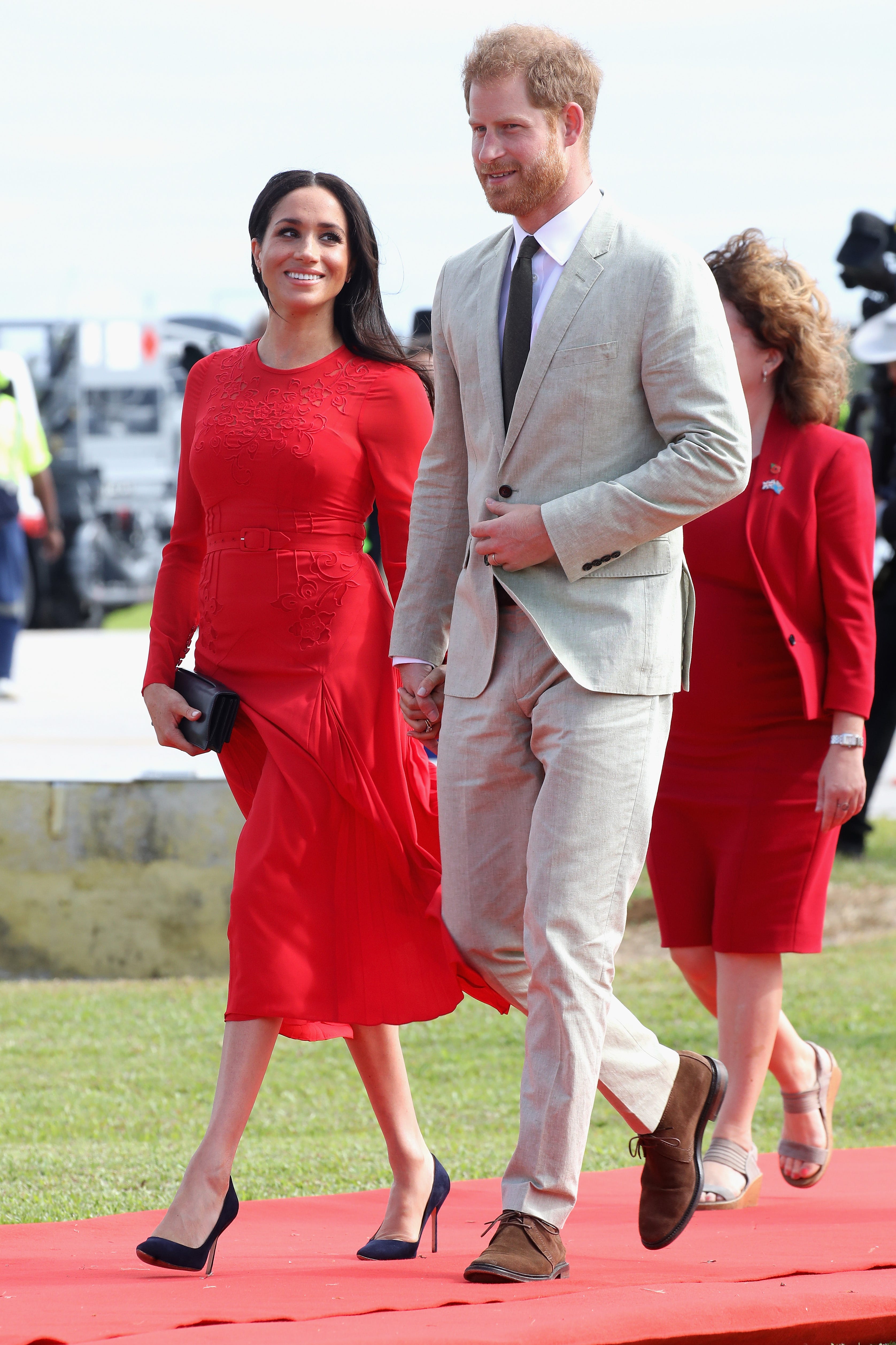 Self-Portrait dress Meghan Markle best maternity outfits