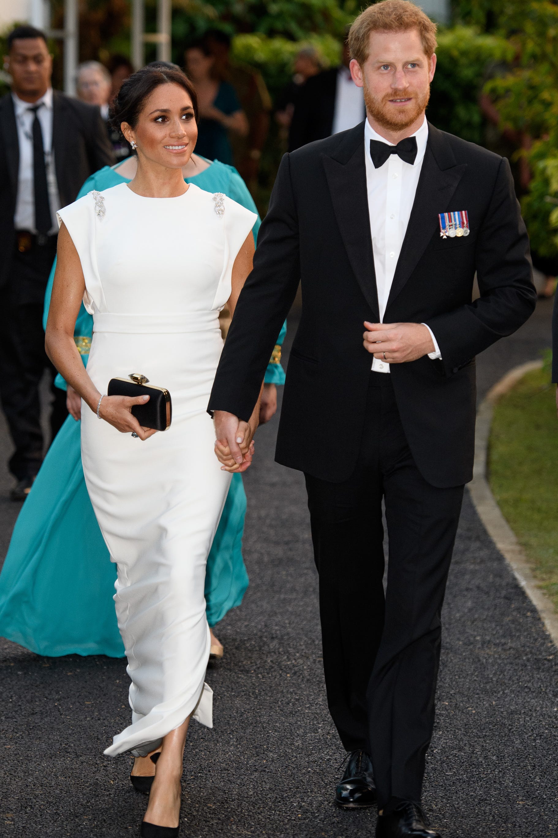 The Duke And Duchess Of Sussex Visit Tonga - Day 1 Meghan Markle best maternity outfits