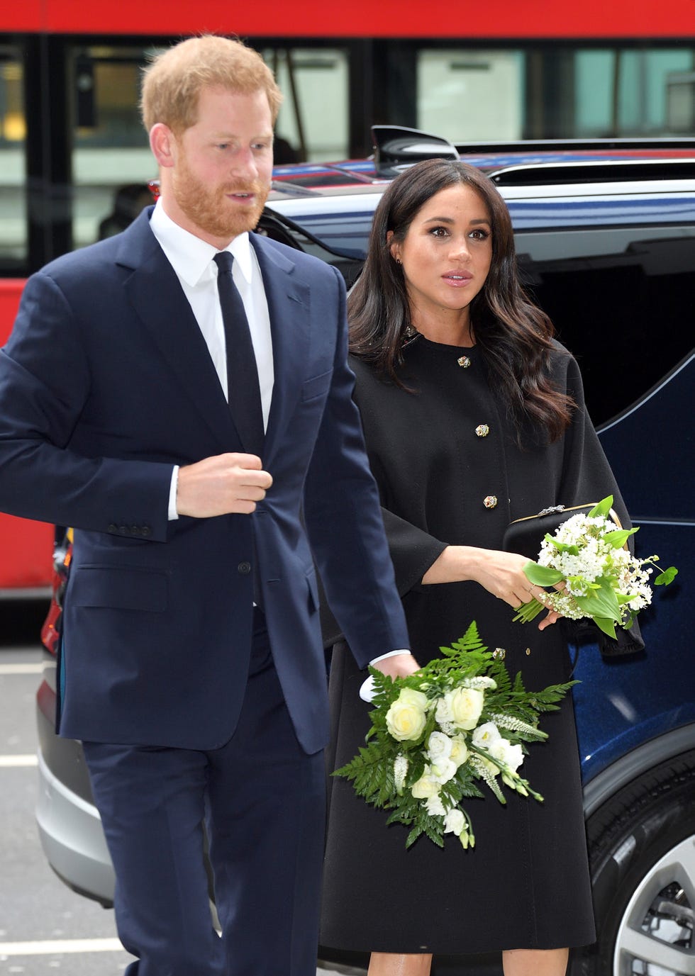 The Duke And Duchess Of Sussex Sign A Book Of Condolence At New Zealand House