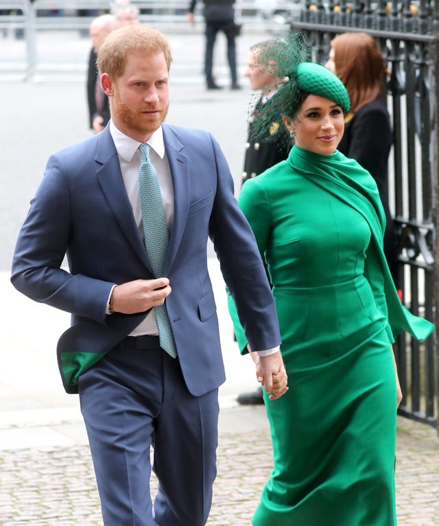 Harry y Meghan llegan al servicio religioso de la Commonwhealth 2020