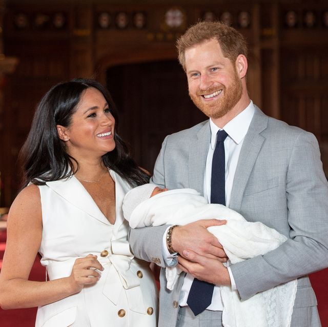 The Duke & Duchess Of Sussex Pose With Their Newborn Son