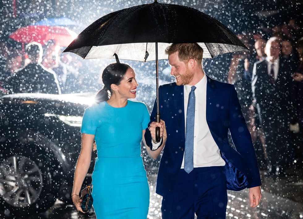 the duke and duchess of sussex on march 5, 2020, during their last week of engagements as working senior royal family members﻿