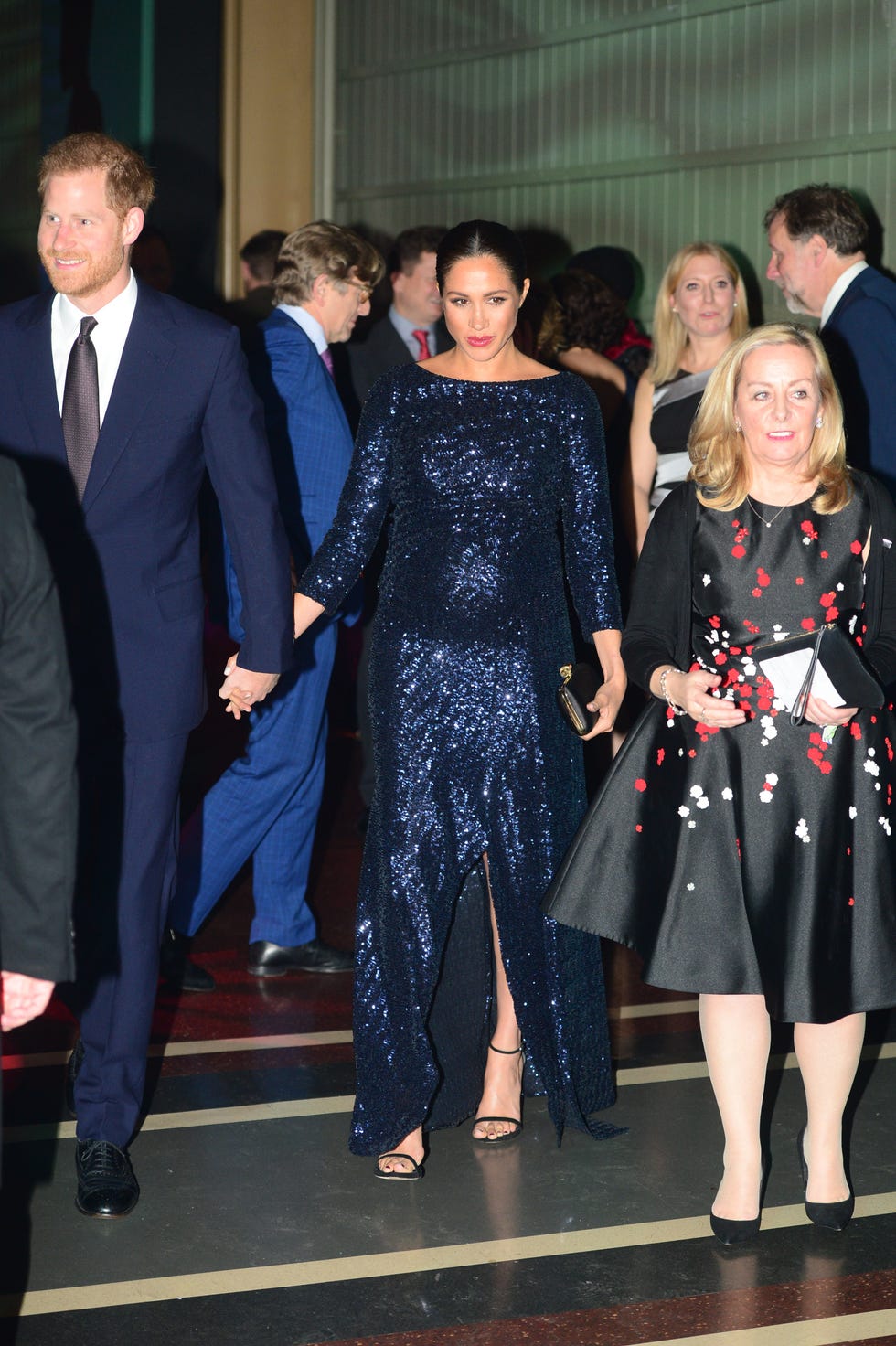 the duke and duchess of sussex attend the cirque du soleil premiere of "totem" in support of sentebale