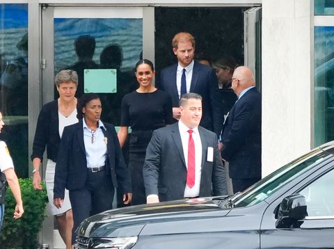 meghan markle prince harry depart the united nations building