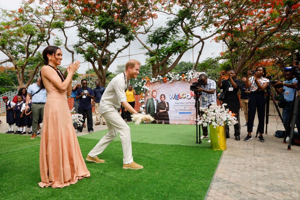 the duke and duchess of sussex visit nigeria day 1