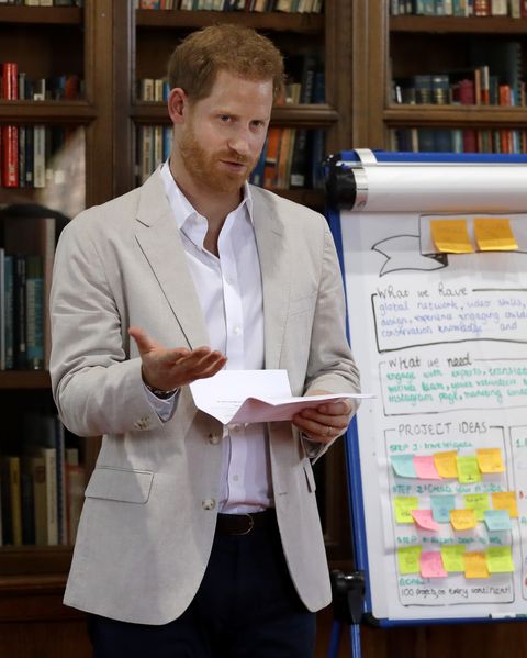 The Duke Of Sussex Attends Dr. Jane Goodall's Roots & Shoots Global Leadership Meeting