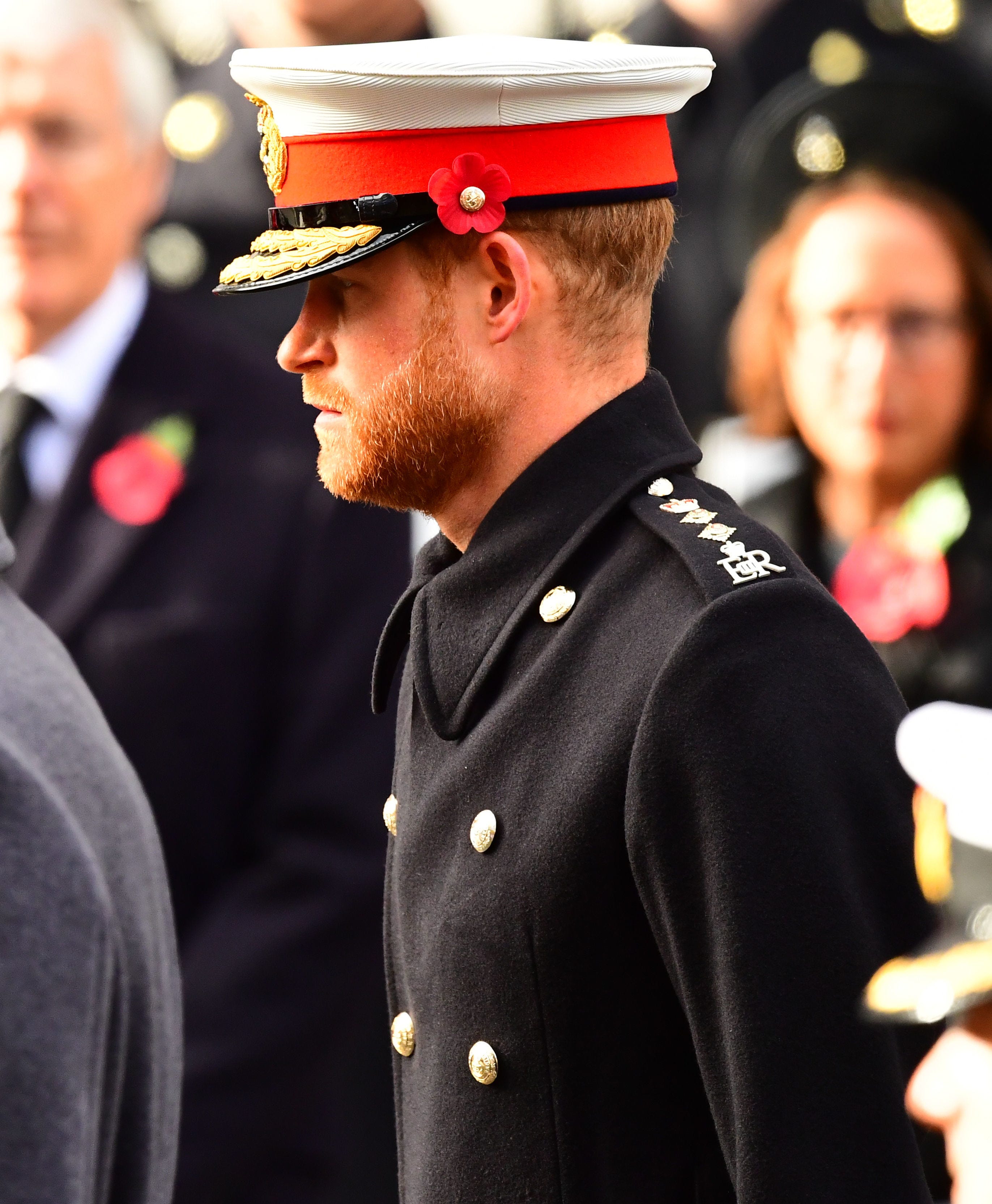 Wreaths Are Laid At The Cenotaph On Remembrance Sunday