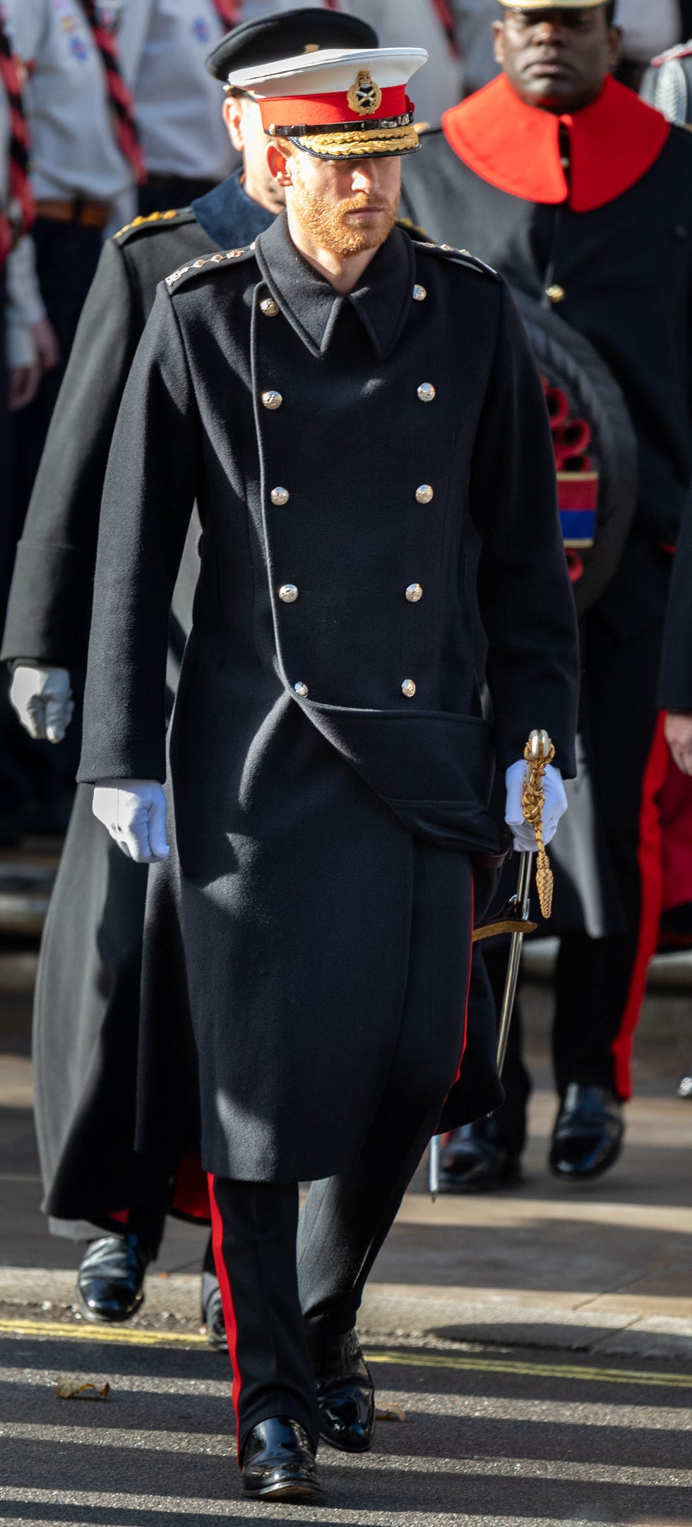 Wreaths Are Laid At The Cenotaph On Remembrance Sunday