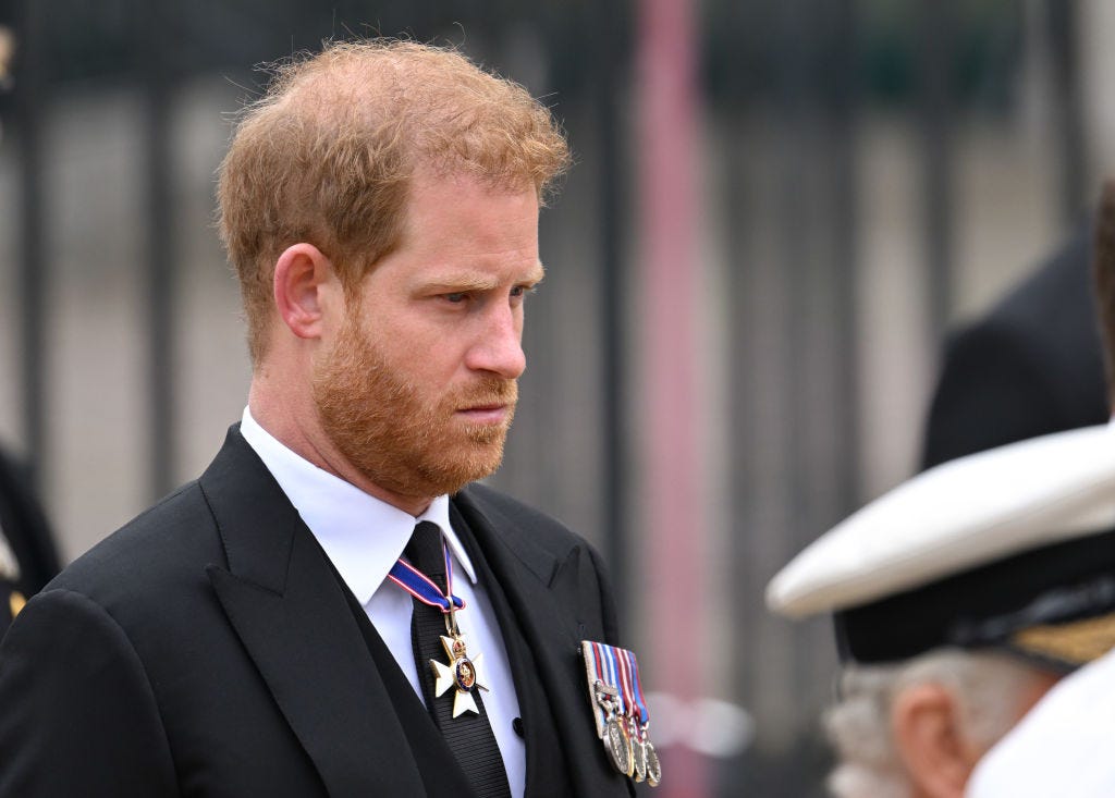 funeral del joven principe harry y william