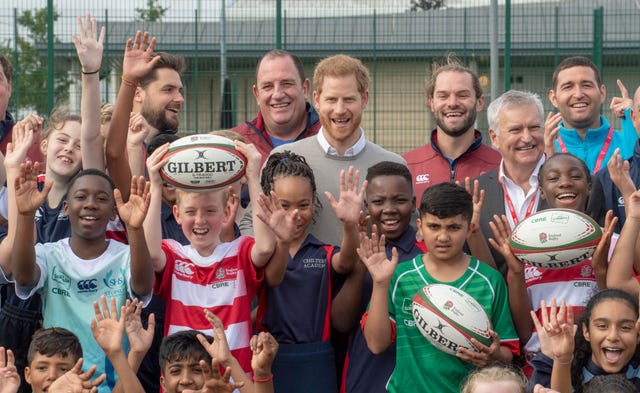 The Duke Of Sussex Visits The Rugby Football Union All Schools Programme