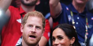 prince harry, duke of sussex and meghan, duchess of sussex attend the wheelchair basketball finals between usa and france at centre court, merkus spiel arena during day four of the invictus games