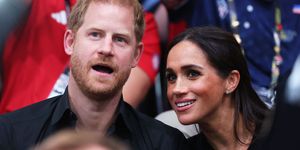 prince harry, duke of sussex and meghan, duchess of sussex attend the wheelchair basketball finals between usa and france at centre court, merkus spiel arena during day four of the invictus games