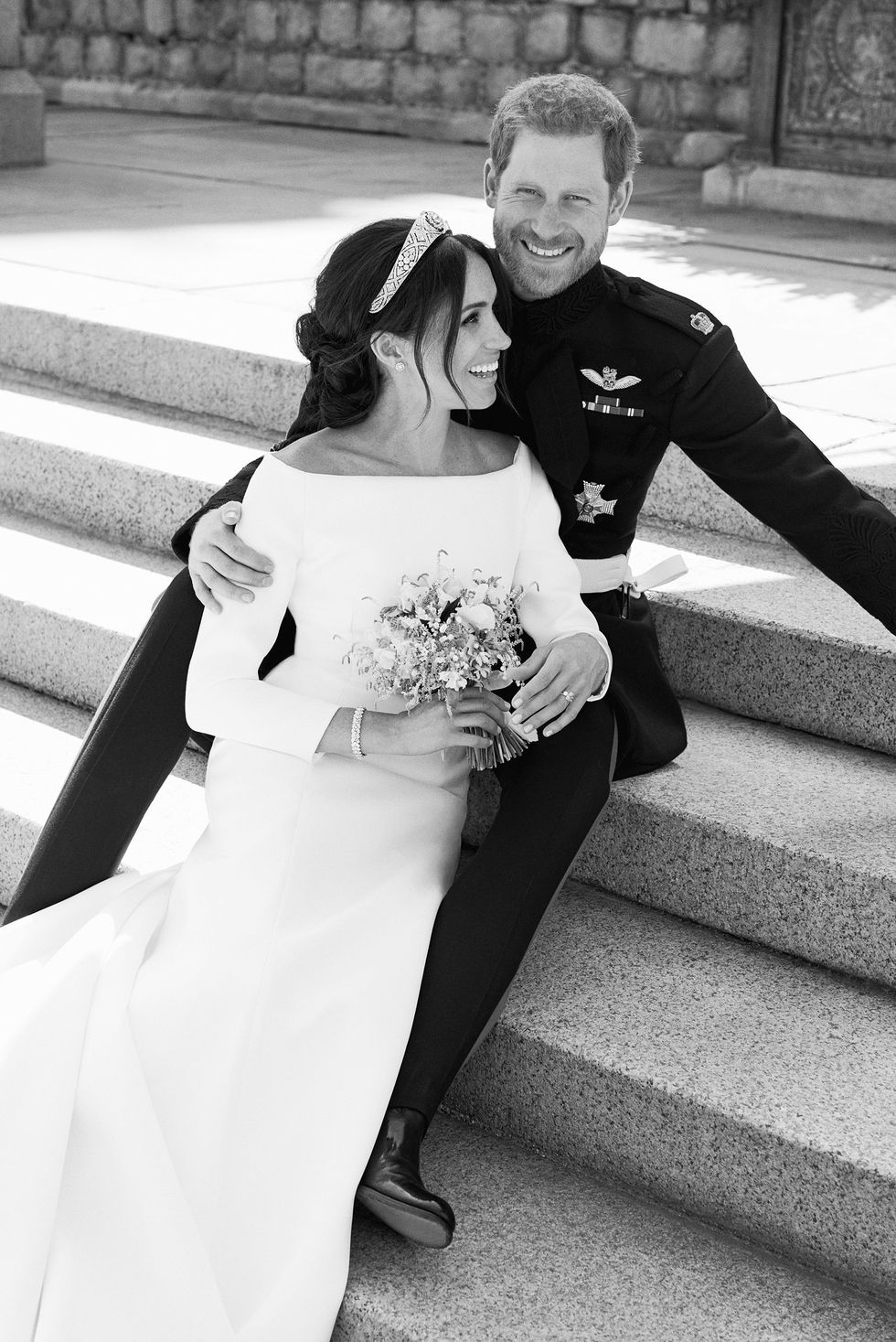 Prince Harry and Meghan Markle official wedding portrait