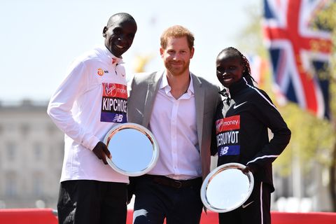 Prince Harry at 2018 London Marathon
