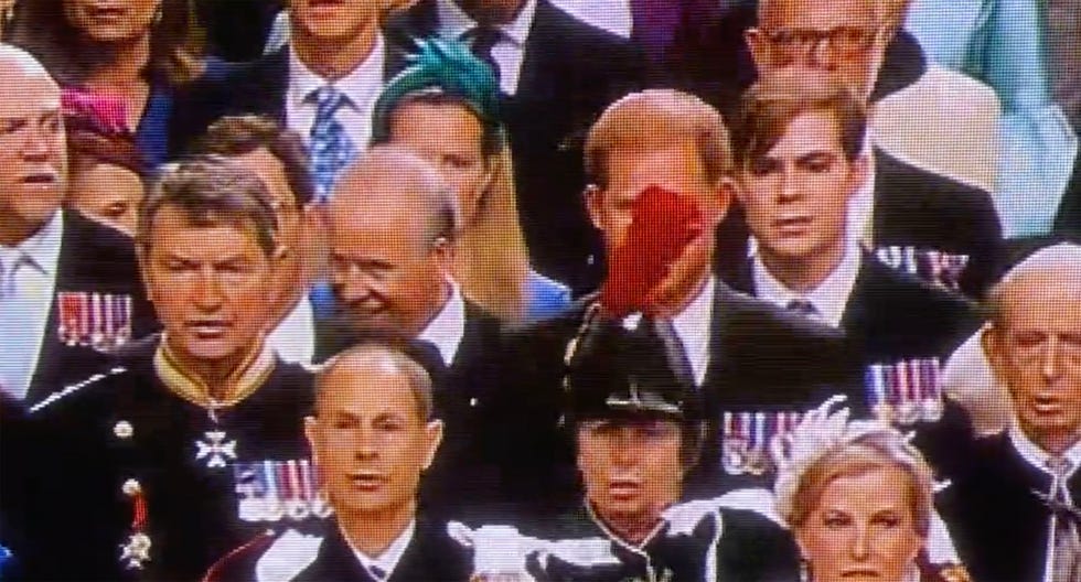 prince harry princess anne feather coronation