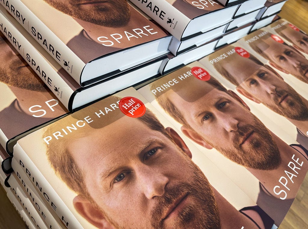 Spare e gli altri libri sulla Royal Family