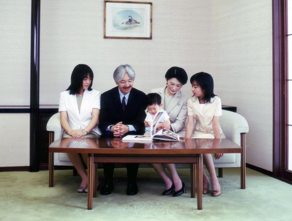 prince hisahito, son of prince akishino and princess kiko in tokyo, japan on august 31, 2007