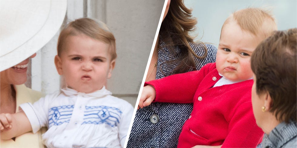Prince Louis has the exact same 'grumpy face' as Prince George