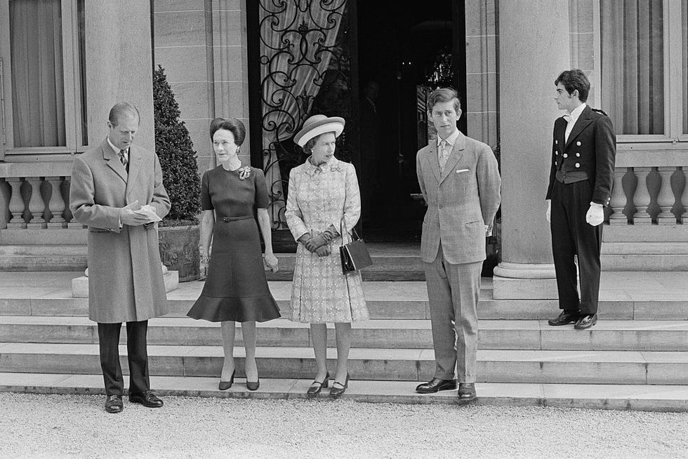 Queen Elizabeth II visits the Duchess of Windsor