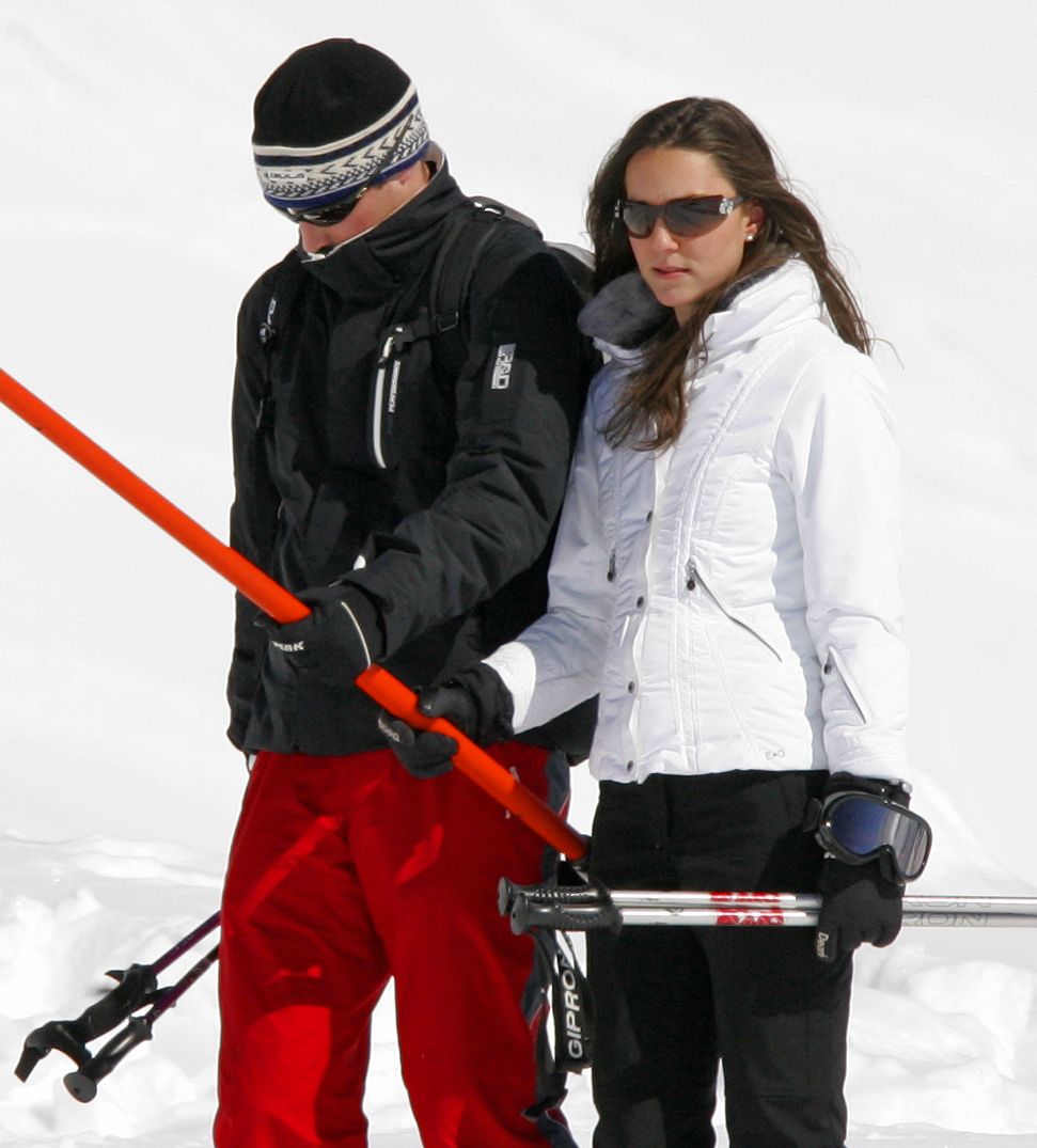 prince william and kate middleton on a skiing holiday in klosters