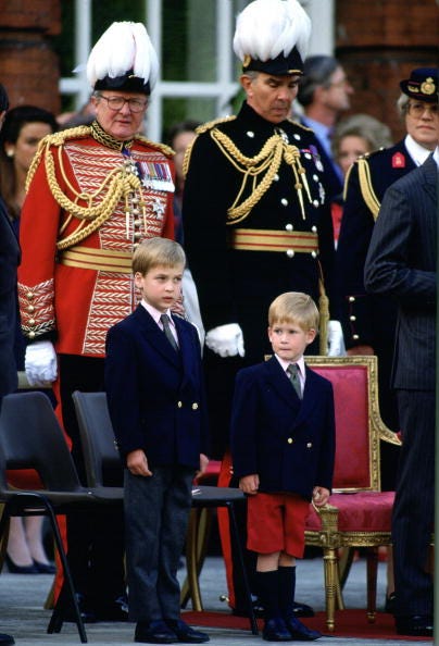 william and harry first parade