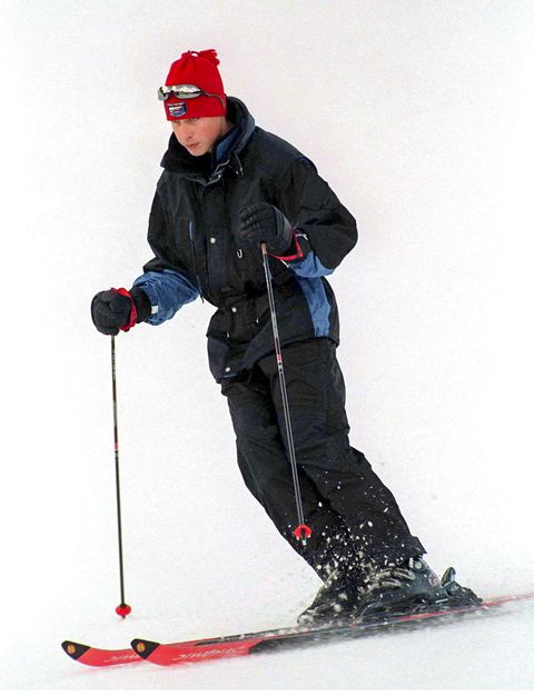 Royal Family Skiing in Klosters, Switzerland, 1998