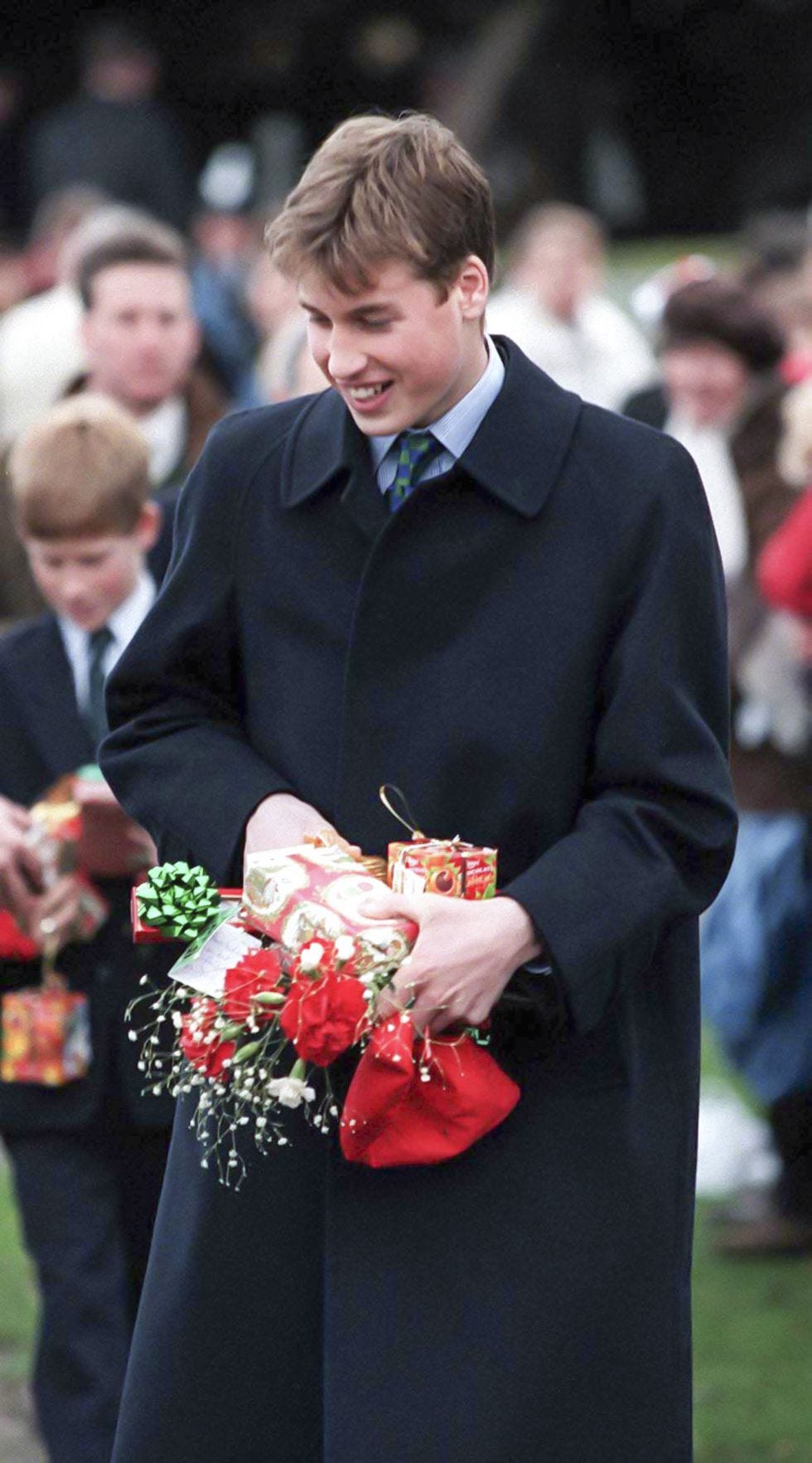 Royals attend Sandringham Church Christmas 1997