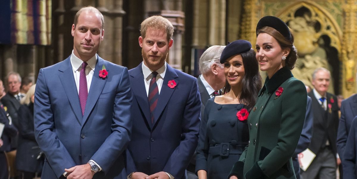 Prince William, Prince Harry, Meghan Markle, and Kate Middleton