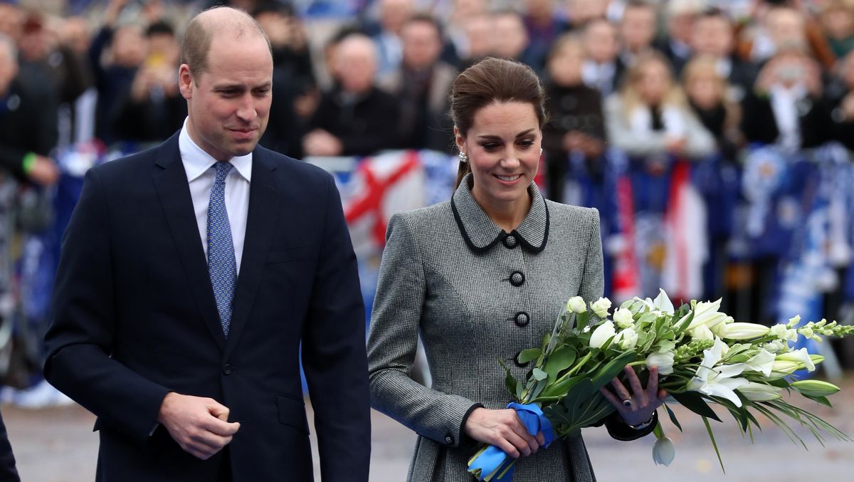 preview for William and Kate visit Leicester City football ground