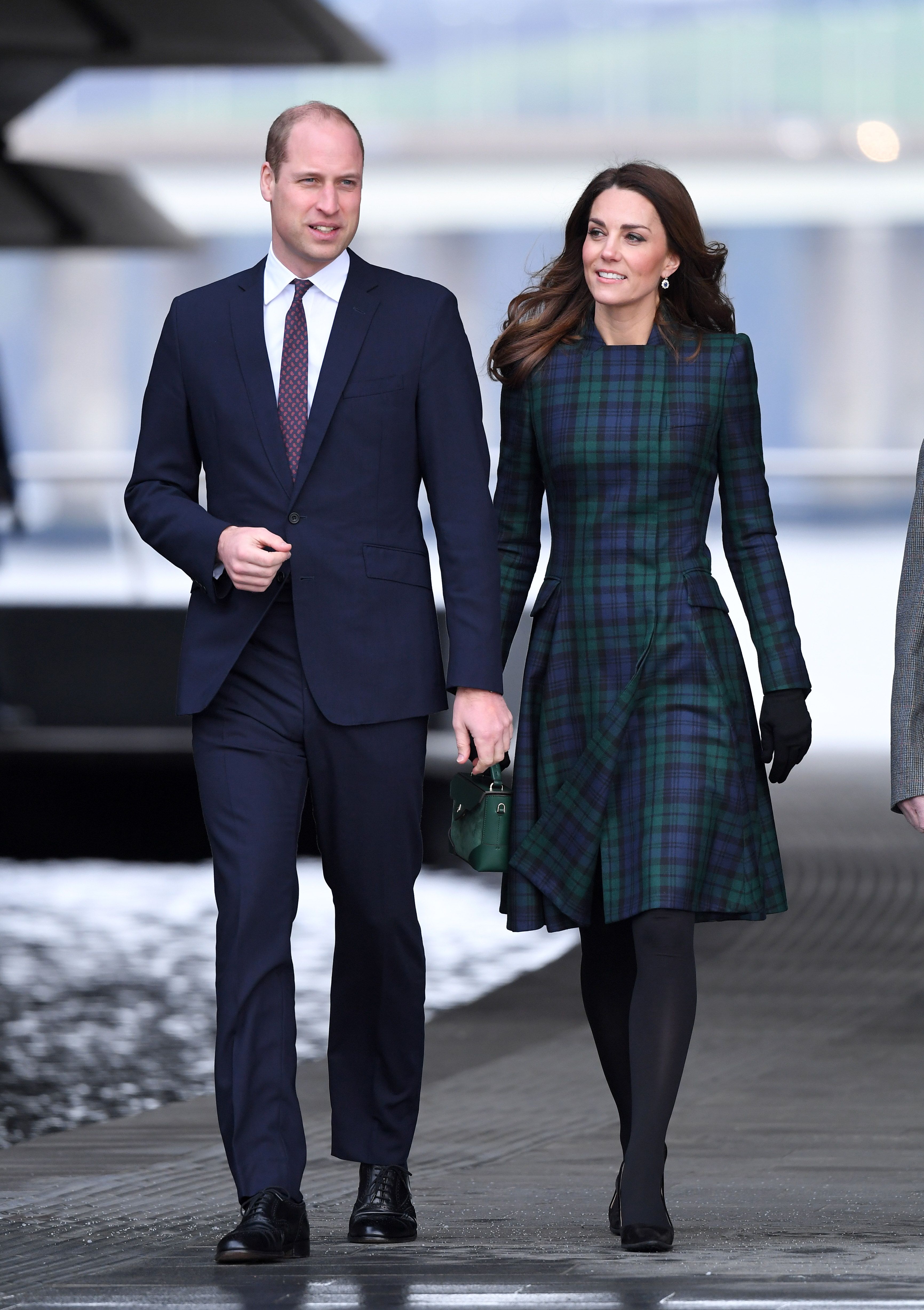 Kate Middleton Matches with Meghan Markle with a Plaid Dress in Scotland