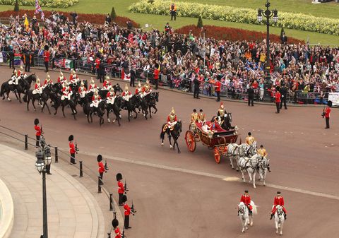 Royal Wedding - The Newlyweds Greet Wellwishers From The Buckingham Palace Balcony