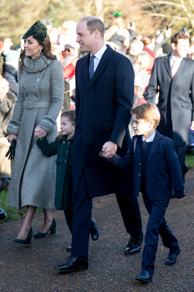 The Royal Family Attend Church On Christmas Day
