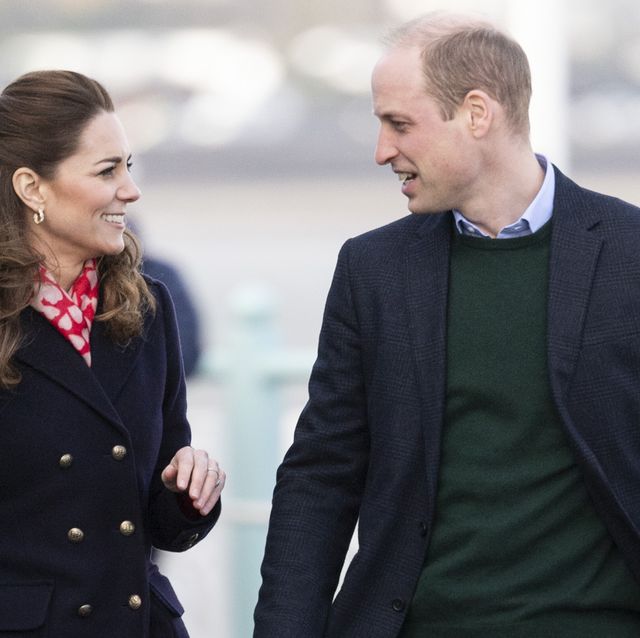 Kate Middleton continues her corporate looks in a red Zara blazer and  trousers