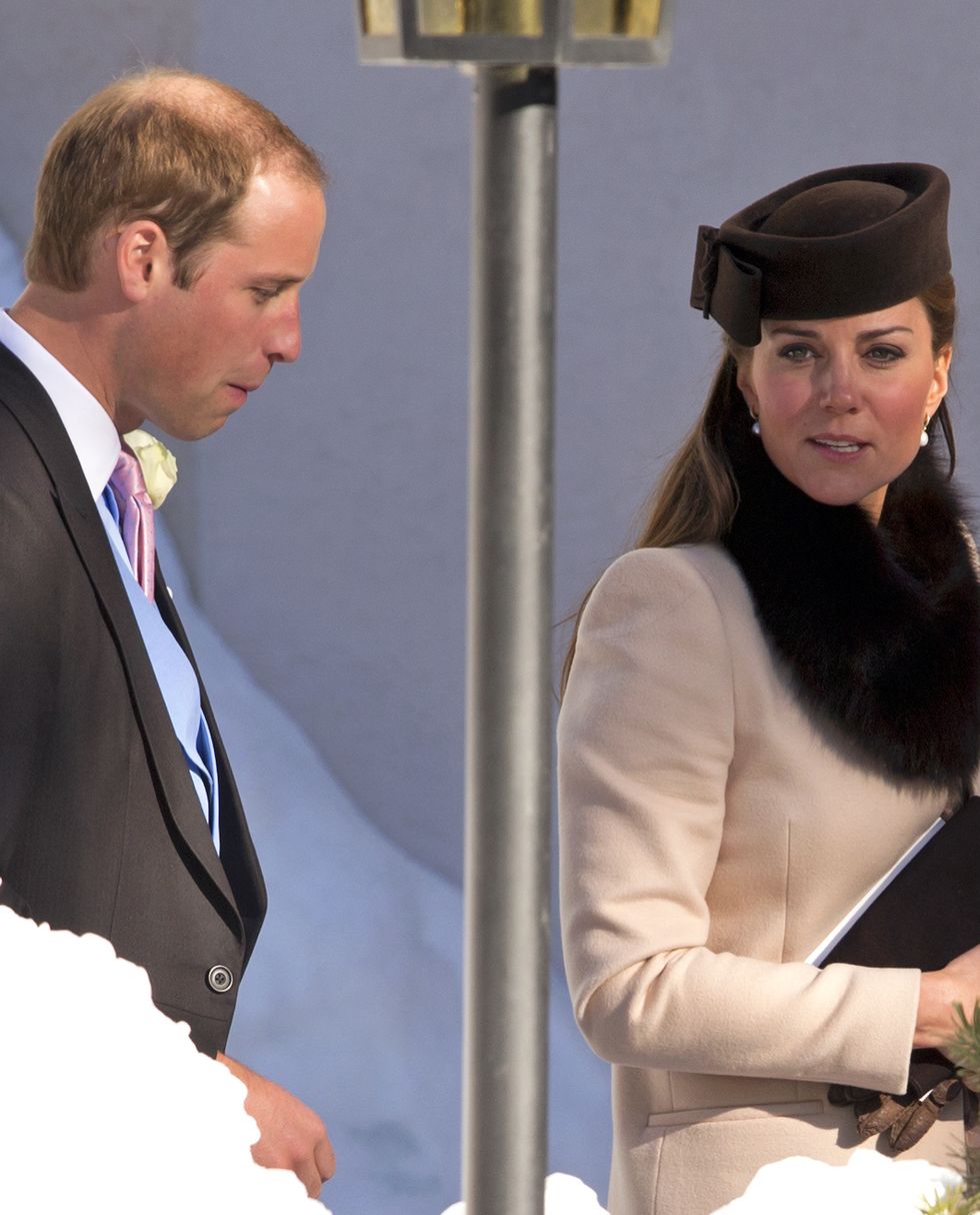 the duke and duchess of cambridge and prince harry attend the wedding of friends in switzerland