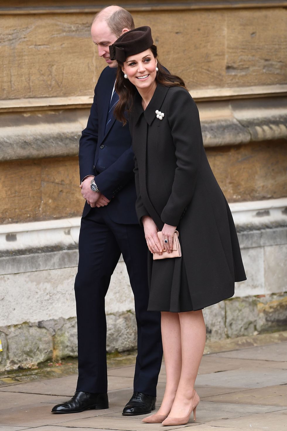 the royal family attend easter service at st george's chapel, windsor