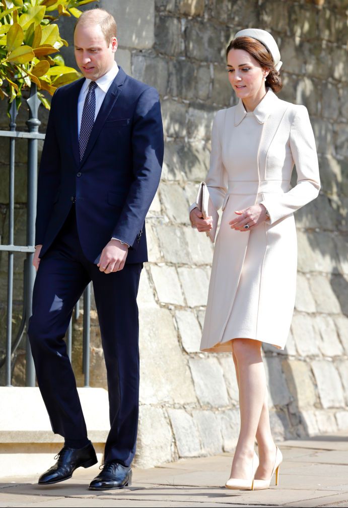 the royal family attend easter day service in windsor