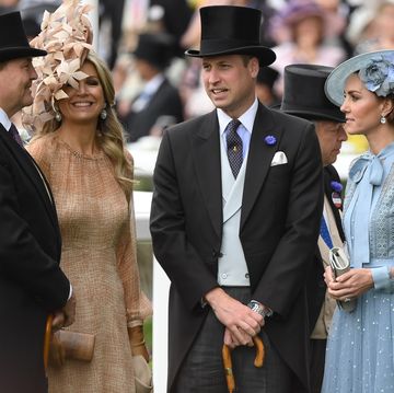 prins william koning willem alexander koningin maxima en kate middleton samen bij royal ascot in 2019