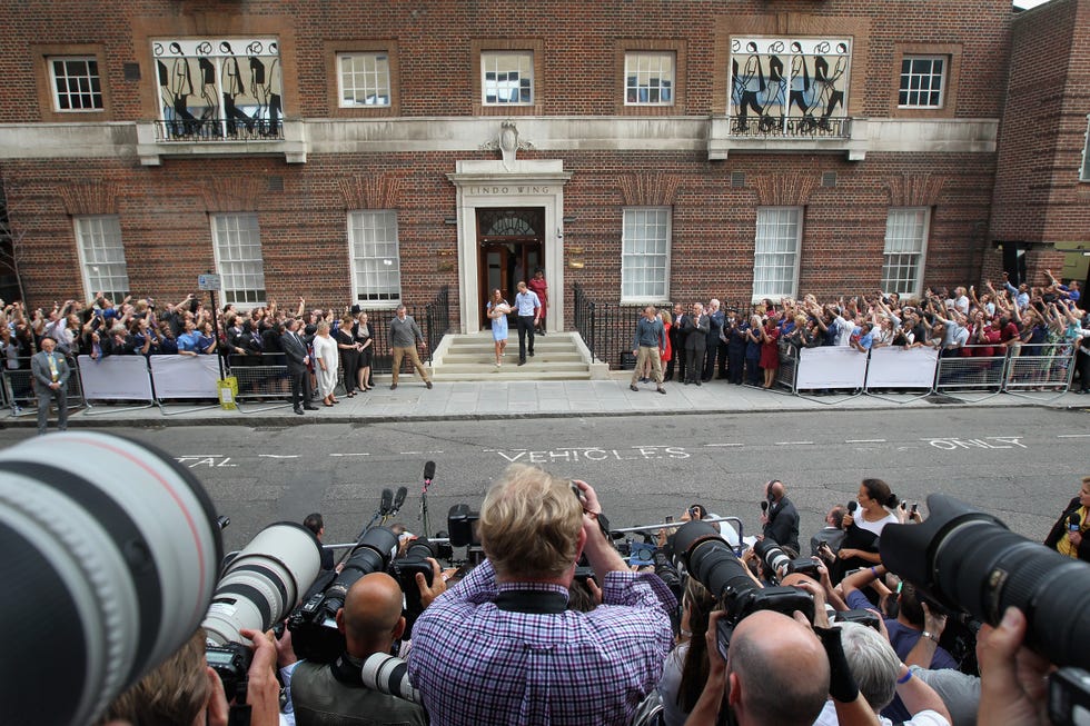 The Duke And Duchess Of Cambridge Leave The Lindo Wing With Their Newborn Son