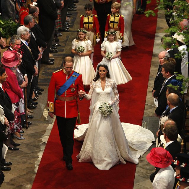 the royal wedding ceremony takes place inside westminster abbey