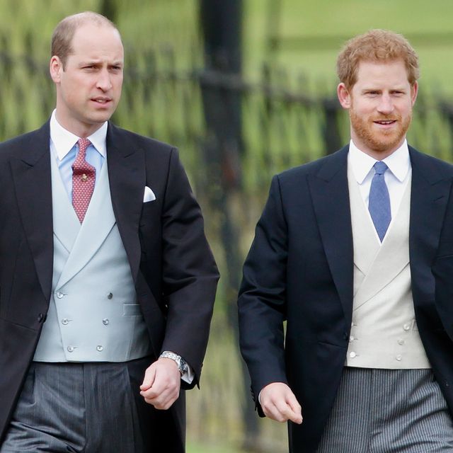 prince harry and prince william walking together