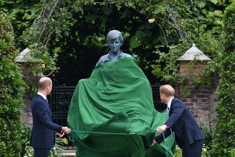 diana, princess of wales statue unveiling at kensington palace